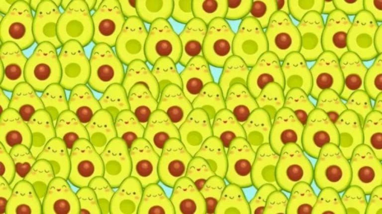 Optical Illusion: There is an Avocado with a Heart Shaped Pit. If You Have Hawk Eyes Spot it in 10 Seconds